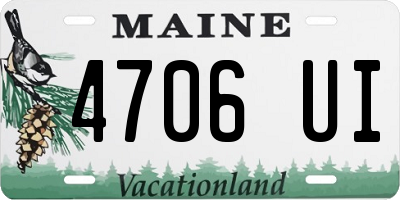 ME license plate 4706UI
