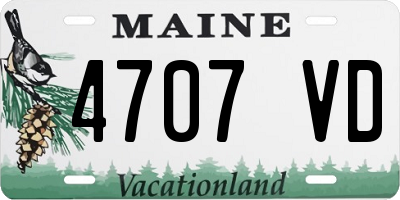 ME license plate 4707VD