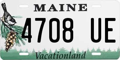 ME license plate 4708UE