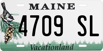 ME license plate 4709SL