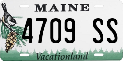 ME license plate 4709SS