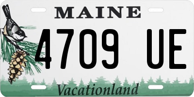 ME license plate 4709UE