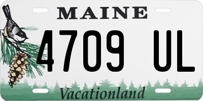 ME license plate 4709UL
