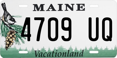 ME license plate 4709UQ