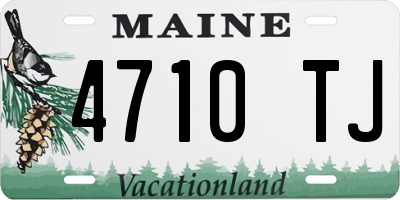 ME license plate 4710TJ