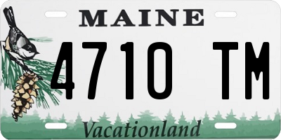 ME license plate 4710TM