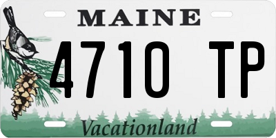 ME license plate 4710TP
