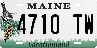 ME license plate 4710TW