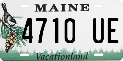 ME license plate 4710UE