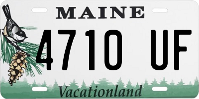 ME license plate 4710UF