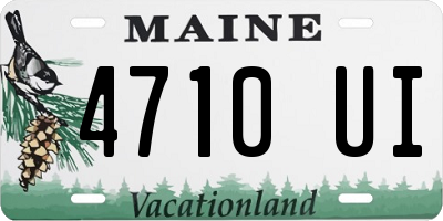 ME license plate 4710UI