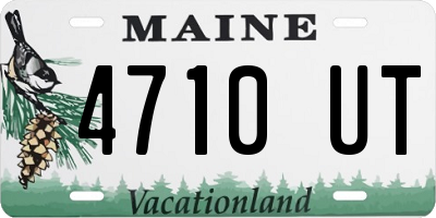 ME license plate 4710UT