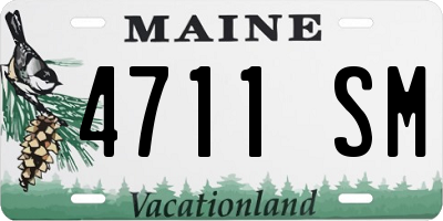 ME license plate 4711SM