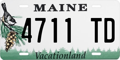 ME license plate 4711TD