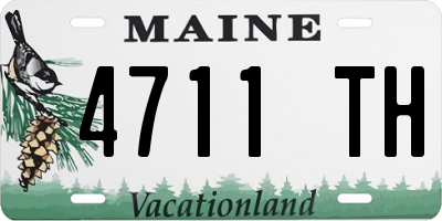 ME license plate 4711TH