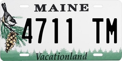 ME license plate 4711TM