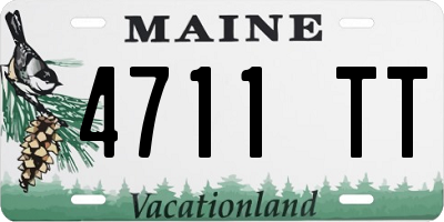 ME license plate 4711TT