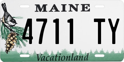 ME license plate 4711TY