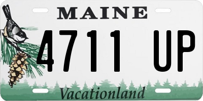 ME license plate 4711UP