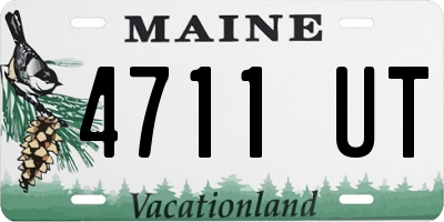 ME license plate 4711UT