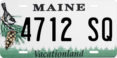 ME license plate 4712SQ