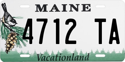 ME license plate 4712TA