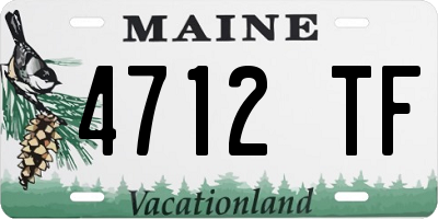 ME license plate 4712TF