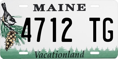ME license plate 4712TG