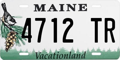 ME license plate 4712TR