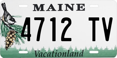 ME license plate 4712TV