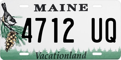 ME license plate 4712UQ