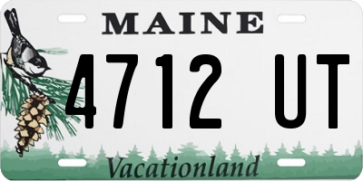 ME license plate 4712UT