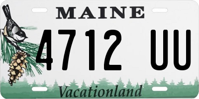 ME license plate 4712UU