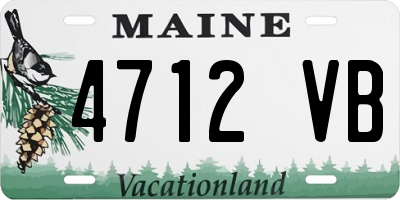 ME license plate 4712VB