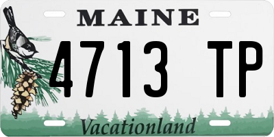 ME license plate 4713TP
