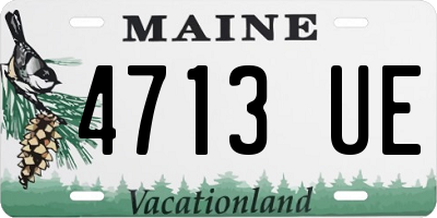 ME license plate 4713UE