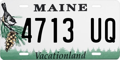 ME license plate 4713UQ