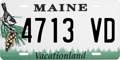 ME license plate 4713VD