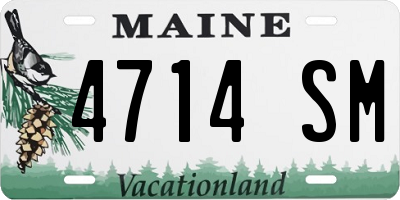 ME license plate 4714SM