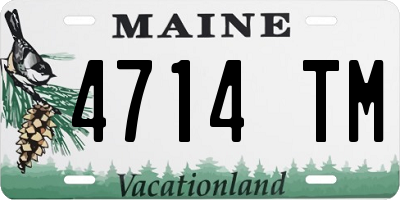 ME license plate 4714TM