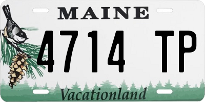 ME license plate 4714TP