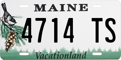 ME license plate 4714TS