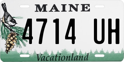 ME license plate 4714UH