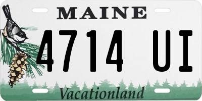 ME license plate 4714UI