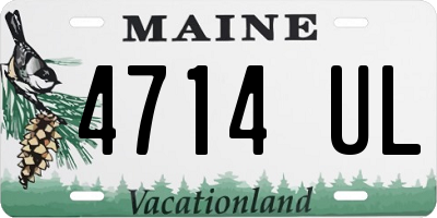 ME license plate 4714UL
