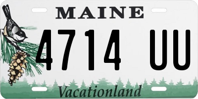 ME license plate 4714UU