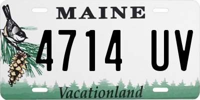 ME license plate 4714UV