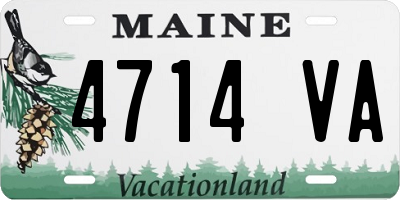 ME license plate 4714VA