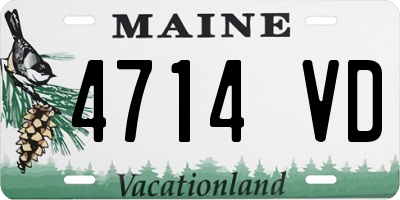 ME license plate 4714VD