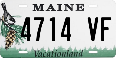 ME license plate 4714VF